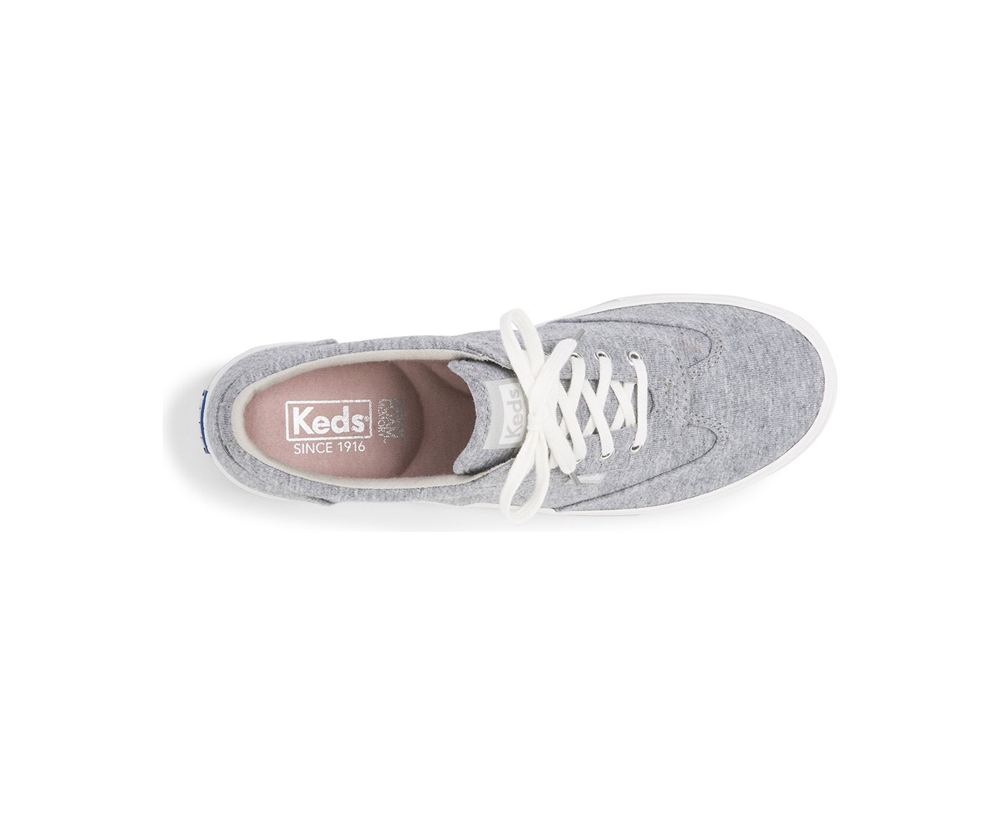 Keds Sneakers Grey - Courty Jersey - Womens SDLONM-905